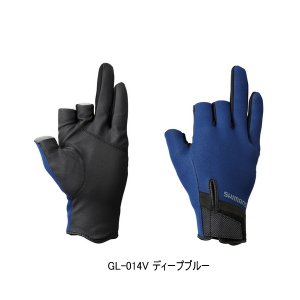 画像: ≪'23年10月新商品！≫ シマノ タイタニューム・アルファ グローブ 3 GL-014V ディープブルー Mサイズ [10月発売予定/ご予約受付中]