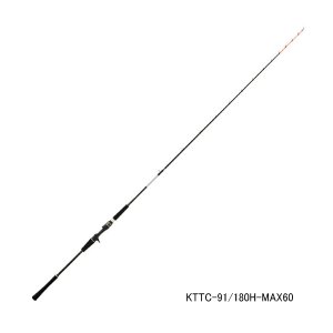 画像: ≪'23年9月新商品！≫ アブガルシア 黒船 タチウオテンヤアドバンス KTTC-91/180H-MAX60 〔仕舞寸法 93.5cm〕 【保証書付き】 [9月発売予定/ご予約受付中] 【返品不可】