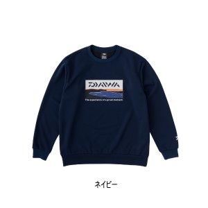 画像: ≪'23年9月新商品！≫ ダイワ タフスウェットプルオーバー DE-8723 ネイビー Lサイズ