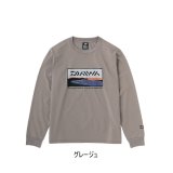 画像: ≪'23年9月新商品！≫ ダイワ グラフィックロングTシャツ サーフ DE-8423 グレージュ Lサイズ