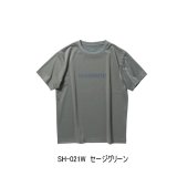 画像: ≪'24年3月新商品！≫ シマノ ドライロゴTシャツ ショートスリーブ SH-021W セージグリーン XSサイズ [3月発売予定/ご予約受付中]