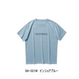 画像: ≪'24年3月新商品！≫ シマノ ドライロゴTシャツ ショートスリーブ SH-021W インショアブルー 2XLサイズ [3月発売予定/ご予約受付中]