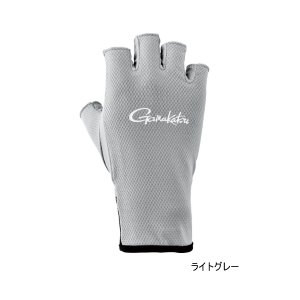 画像: ≪'24年5月新商品！≫ がまかつ 鮎グローブ (5本切・手甲) GM-7299 ライトグレー Sサイズ [5月発売予定/ご予約受付中]