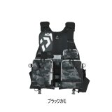 画像: ≪'24年3月新商品！≫ ダイワ フロートゲームベスト DF-6224 ブラックカモ フリーサイズ