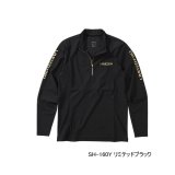画像: ≪'25年3月新商品！≫ シマノ リミテッド プロ ウォーターリペル ハーフジップシャツ SH-160Y リミテッドブラック Sサイズ [3月発売予定/ご予約受付中]