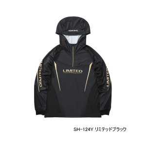 画像: ≪'25年3月新商品！≫ シマノ リミテッド プロ ハーフジップフーディ SH-124Y リミテッドブラック Sサイズ [3月発売予定/ご予約受付中]