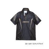 画像: ≪'25年3月新商品！≫ シマノ リミテッド プロ ハーフジップシャツ ショートスリーブ SH-125Y リミテッドブラック Mサイズ [3月発売予定/ご予約受付中]
