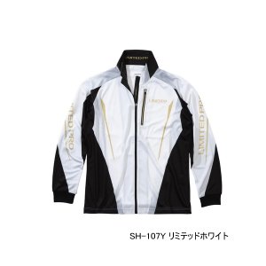 画像: ≪'25年3月新商品！≫ シマノ リミテッド プロ フルジップシャツ SH-107Y リミテッドホワイト Lサイズ [3月発売予定/ご予約受付中]