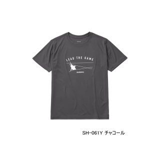 画像: ≪'25年3月新商品！≫ シマノ サン プロテクション Tシャツ ショートスリーブ SH-061Y チャコール Sサイズ [3月発売予定/ご予約受付中]