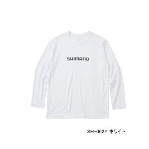画像: ≪'25年3月新商品！≫ シマノ サン プロテクション Tシャツ ロングスリーブ SH-062Y ホワイト Sサイズ [3月発売予定/ご予約受付中]