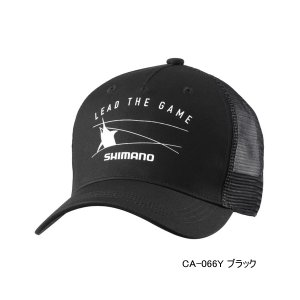 画像: ≪'25年3月新商品！≫ シマノ グラフィック メッシュキャップ CA-066Y ブラック Sサイズ [3月発売予定/ご予約受付中]