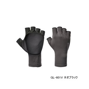 画像: ≪'25年4月新商品！≫ シマノ サン プロテクション グローブ 5 GL-601V ネオブラック Sサイズ [4月発売予定/ご予約受付中]