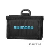 画像: ≪'25年3月新商品！≫ シマノ ダストポーチ (ピンタイプ) BP-053Y ブラック Mサイズ [3月発売予定/ご予約受付中]