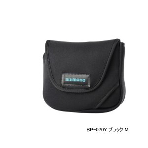 画像: ≪'25年3月新商品！≫ シマノ リールガード スピニングハンドル付タイプ BP-070Y ブラック Mサイズ [3月発売予定/ご予約受付中]