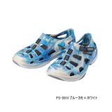画像: ≪'25年4月新商品！≫ シマノ イヴェアー マリンフィッシングシューズ FS-091I ブルーカモ×ホワイト 23.0cm [4月発売予定/ご予約受付中]