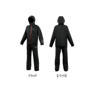 画像: ≪'25年6月新商品！≫ がまかつ Gスペック レインスーツ GM-3784 ブラック Mサイズ [6月発売予定/ご予約受付中]