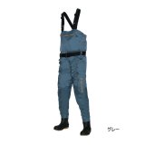 画像: ≪'25年2月新商品！≫ 阪神素地 チェストハイウェーダー ラジアル底 BC-122 グレー Sサイズ