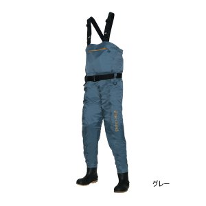 画像: ≪'25年2月新商品！≫ 阪神素地 チェストハイウェーダー ラジアル底 BC-122 グレー Sサイズ