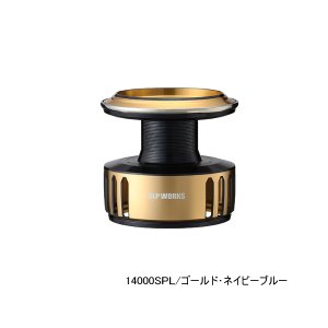 画像: ≪'25年5月新商品！≫ ダイワ SLPW 25 ソルティガ スプール 14000SPL ゴールド/ネイビー [5月発売予定/ご予約受付中] 【返品不可】 【小型商品】