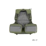画像: ≪'25年4月新商品！≫ アブガルシア マウンテンストリーム FW フィッシングベスト オリーブ フリーサイズ [4月発売予定/ご予約受付中] 【返品不可】