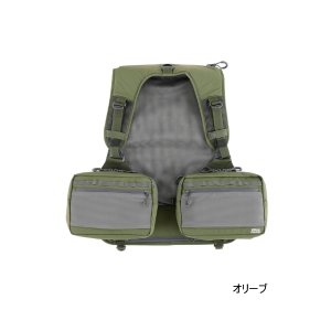 画像: ≪'25年4月新商品！≫ アブガルシア マウンテンストリーム FW フィッシングベスト オリーブ フリーサイズ [4月発売予定/ご予約受付中] 【返品不可】