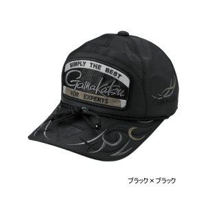 画像: ≪'25年3月新商品！≫ がまかつ フィッシングキャップ(ワッペン) GM-9112 ブラック×ブラック Mサイズ