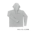 画像1: ≪'25年3月新商品！≫ がまかつ サンシェードフーディTシャツ GM-3747 ホワイト×グレー(バンダナ柄) Lサイズ