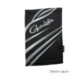 画像: ≪'25年3月新商品！≫ がまかつ 2WAY プリントネックガード GM-3746 ブラック×シルバー M-Lサイズ