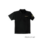 画像: ≪'25年3月新商品！≫ がまかつ ポロシャツ GM-3783 ブラック×ゴールド Mサイズ