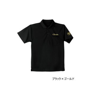 画像: ≪'25年3月新商品！≫ がまかつ ポロシャツ GM-3783 ブラック×ゴールド Mサイズ