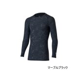 画像: ≪'25年4月新商品！≫ ダイワ アイスドライ(R) クルーネックアンダーシャツ DU-6021S マーブルブラック Mサイズ