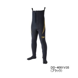 画像: ≪'25年4月新商品！≫ ダイワ ドライタイツ (ソックス先丸) DD-4001R35 ブラック MAサイズ