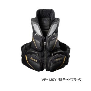 画像: ≪'25年9月新商品！≫ シマノ フローティングベスト リミテッド プロ 枕付 VF-130Y リミテッドブラック Mサイズ [9月発売予定/ご予約受付中]