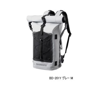 画像: ≪'25年9月新商品！≫ シマノ アングラーズドライバックパック BD-201Y グレー Mサイズ [9月発売予定/ご予約受付中]