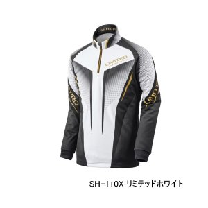 画像: ≪'25年9月新商品！≫ シマノ リミテッド プロ ハーフジップ ウォームシャツ SH-110X リミテッドホワイト Sサイズ [9月発売予定/ご予約受付中]