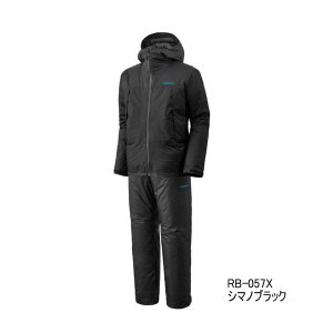画像: ≪'25年9月新商品！≫ シマノ ベーシックインサレーション レインスーツ 01 RB-057X シマノブラック WMサイズ [9月発売予定/ご予約受付中]