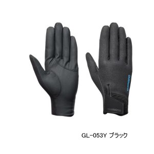 画像: ≪'25年10月新商品！≫ シマノ 03 タイタニューム・アルファ グローブ フルカバー GL-053Y ブラック Mサイズ [10月発売予定/ご予約受付中]
