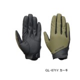 画像: ≪'25年9月新商品！≫ シマノ 01 ベーシックウォーム グローブ 指出し GL-071Y カーキ Lサイズ [9月発売予定/ご予約受付中]