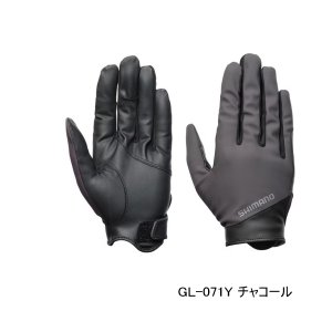 画像: ≪'25年9月新商品！≫ シマノ 01 ベーシックウォーム グローブ 指出し GL-071Y チャコール Sサイズ [9月発売予定/ご予約受付中]