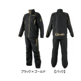 画像: ≪'25年10月新商品！≫ がまかつ ウィンドブレーカースーツ GM-3791 ブラック×ゴールド Mサイズ [10月発売予定/ご予約受付中]