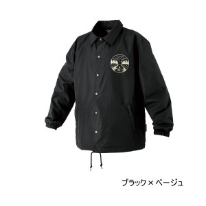 画像: ≪'25年10月新商品！≫ がまかつ コーチジャケット GM-3793 ブラック×ベージュ M-Lサイズ [10月発売予定/ご予約受付中]