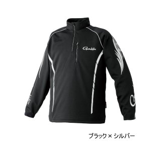 画像: ≪'25年10月新商品！≫ がまかつ 2WAYウォームジップシャツ GM-3766 ブラック×シルバー Mサイズ [10月発売予定/ご予約受付中]