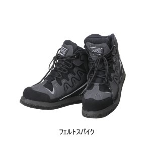 画像: ≪'25年8月新商品！≫ PROX コモドール フェルトスパイクシューズ PX5916M ブラック 25〜25.5cm