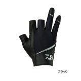 画像: ≪'25年4月新商品！≫ ダイワ コーデュラ(R) ジギンググローブ 3本カット DG-7625 ブラック Mサイズ