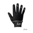 画像1: ≪'25年9月新商品！≫ ダイワ オフショア タイタニューム アルファ(TM) グローブ DG-7225W ブラック Mサイズ