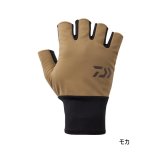 画像: ≪'25年9月新商品！≫ ダイワ 防風ベルトレスグローブ 5本カット DG-8125W モカ Mサイズ
