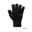 画像1: ≪'25年9月新商品！≫ ダイワ 防風ベルトレスグローブ 5本カット DG-8125W ブラック Mサイズ