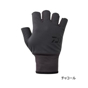 画像: ≪'25年9月新商品！≫ ダイワ 防風ベルトレスグローブ 5本カット DG-8125W チャコール Mサイズ