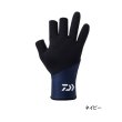画像1: ≪'25年9月新商品！≫ ダイワ タイタニューム アルファ(TM) グローブ 3本カット DG-7325W ネイビー Mサイズ