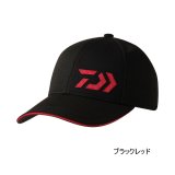 画像: ≪'25年9月新商品!≫ ダイワ ベースボールキャップ DC-6224W ブラックレッド フリーサイズ